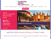 Tablet Screenshot of hamptoncourtpalacefestival.com